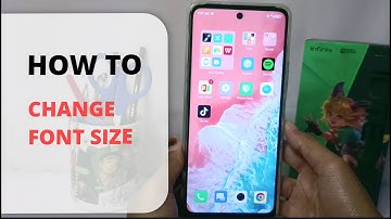 How to Change Font Size in Infinix Note 30 Nfc/Note 30 Pro | Increase Decrease Font Size