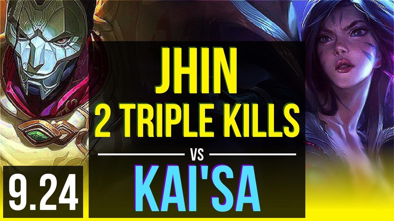 JHIN & Nautilus vs KAI'SA & Senna (ADC) 2 Triple Kills, KDA 19/3/9