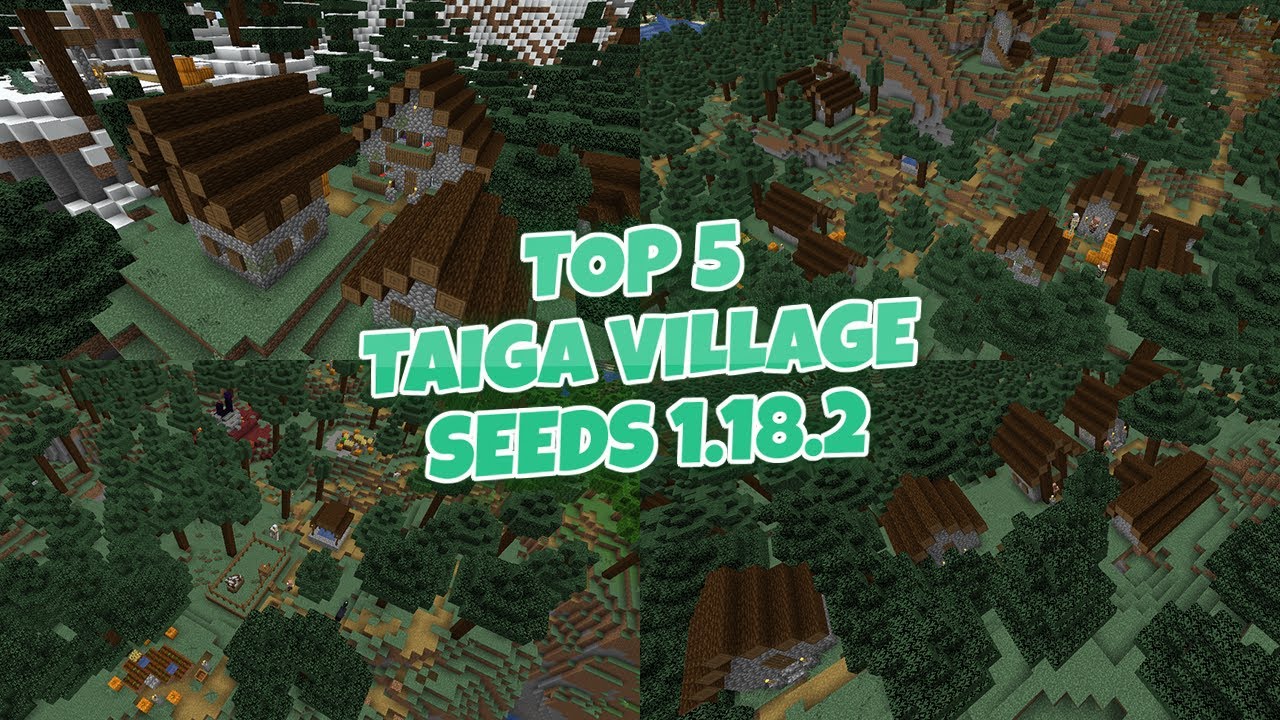 Minecraft Taiga Seeds for Java Edition (PC/Mac)