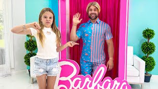 Nastya se torna uma Barbie na vida real