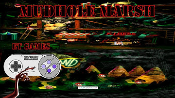 Donkey Kong Country 102% - Mudhole Marsh - COMPLETE MAPS WITH ALL ITEMS (COM TODOS OS ITENS)