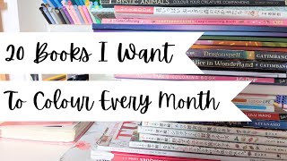 20 Books I Want to Colour Every Month for 2026