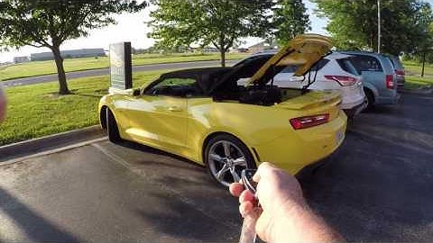 2017 Camaro SS remote roof and start operation