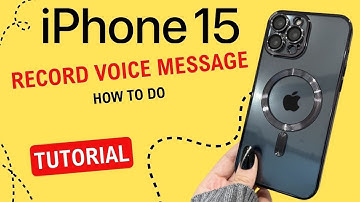 How to record VOICE MESSAGE on iPhone 15 Pro Max