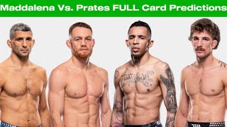 UFC Fight Night : Maddalena Vs. Prates | FULL CARD Predictions/ Fight Breakdowns 