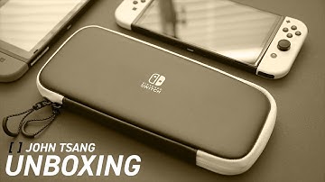 [No Music] Nintendo Switch Carrying Case & Screen Protector: The Official One! | ASMR Unboxing