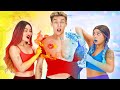 HOT vs COLD CHALLENGE! -  24 Hours Girls Prank Battle | Funny Collection by FUN2U