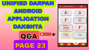 page 23 unified android darpan application dakshta  question and answer