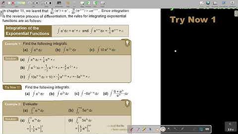 12 1  Further Integration   Integration of Exponential Functions   Part 1