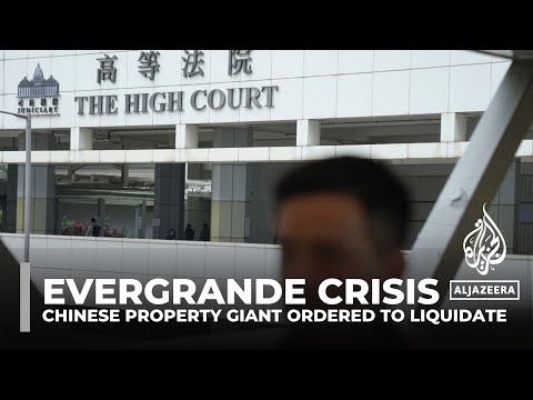 Hong Kong court orders Chinese property giant Evergrande to liquidate