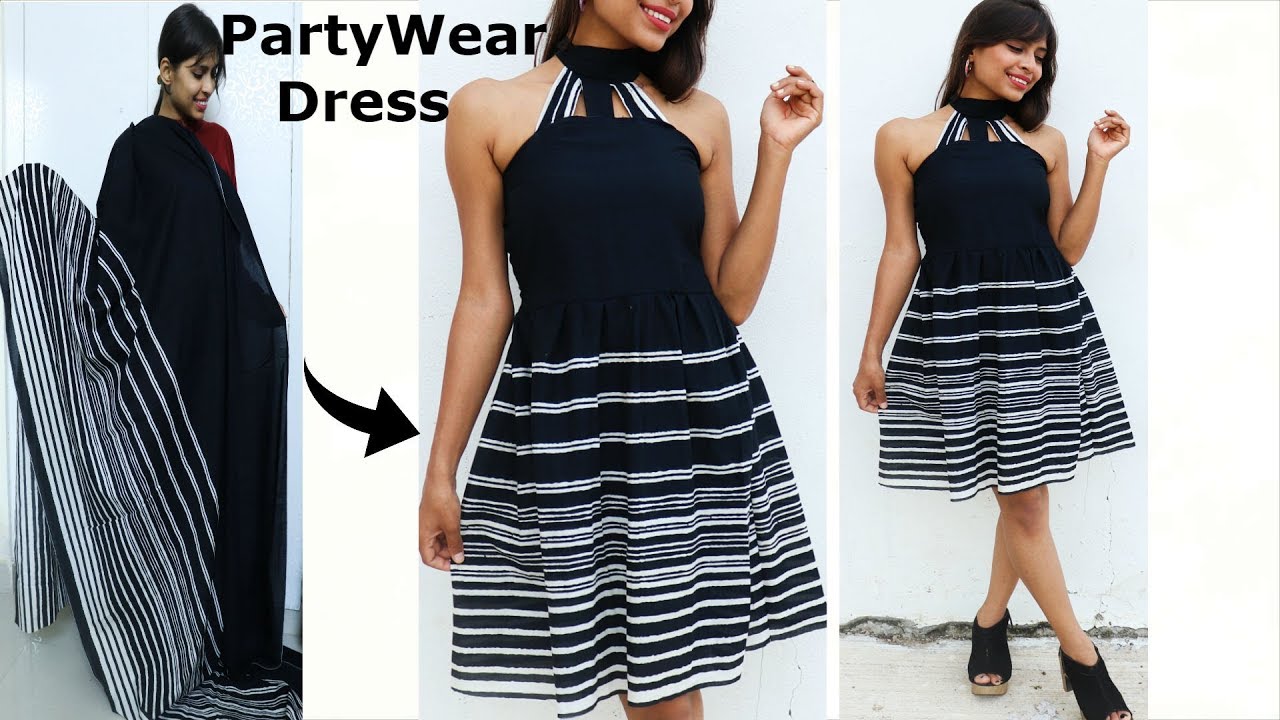 DIY Party Wear One Piece Dress only in 10 minutes| Step by step ...