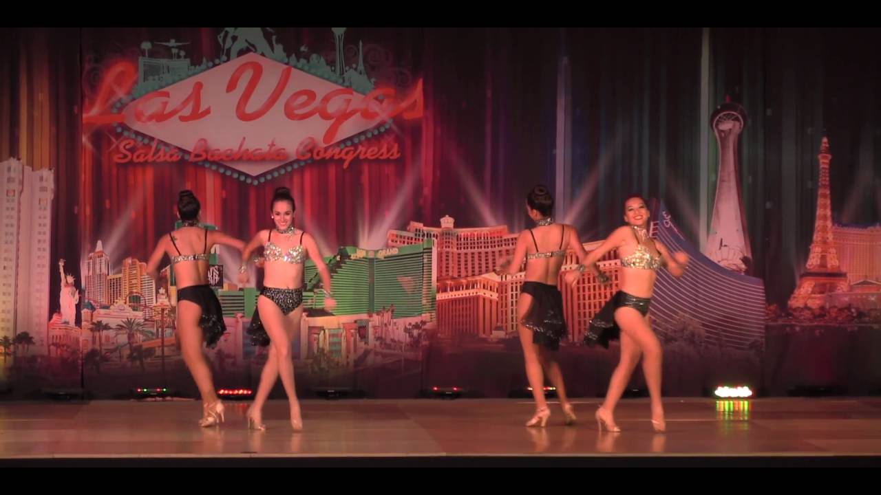 bachata dance Ladies Latinas, Peru, Saturday Night Shows, Vegas 2016