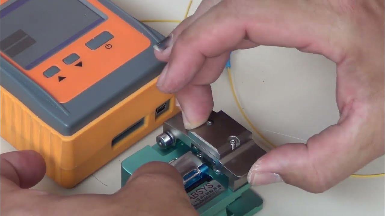 Soudure fibre optique (Epissurage par fusion) YouTube