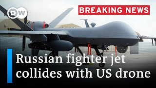 US military: Russian jet collides with US drone | DW News