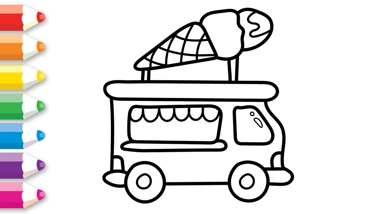 Download Coloring Ice Cream Truck | Drawing And Coloring For ...