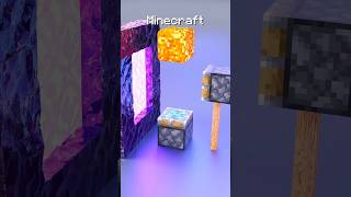 Minecraft vs real life simulator 3d #minecraft #3danimation #games