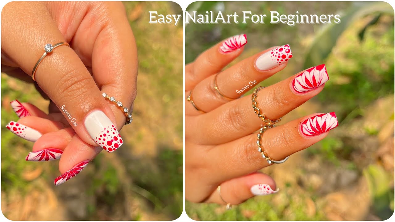 Easy NailArt For beginners || NailArt Using Regular Nail Polish || 