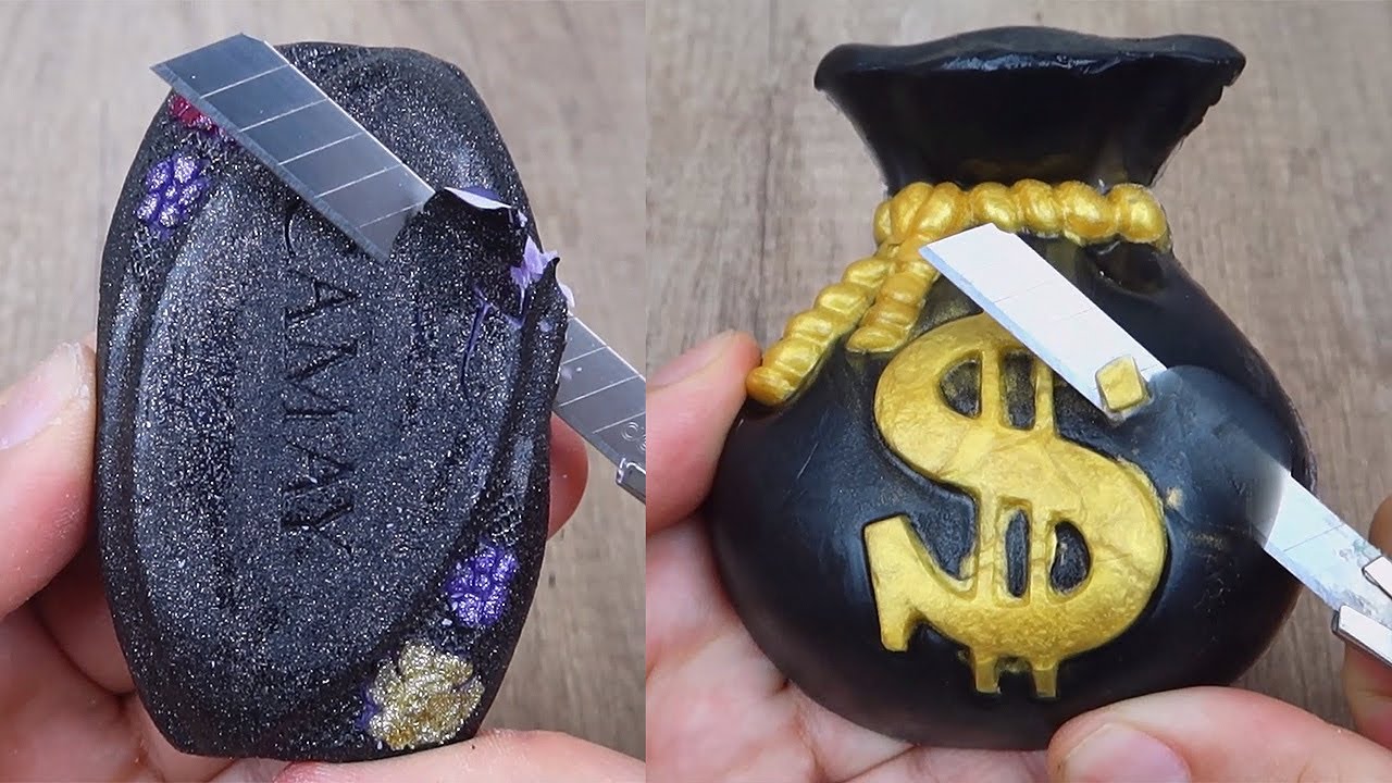 Relaxing Soap Cutting ASMR. Satisfying Soap and lipstick cutting. Corte de jabón - 1131