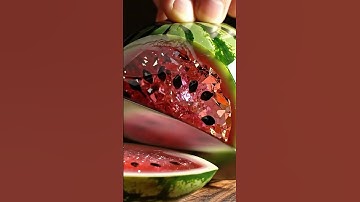 ASMR: Crunchy Watermelon Slice 🎧🍉 | Macro Sounds #satisfying #fruitslicing #asmr #macroasmr #candle