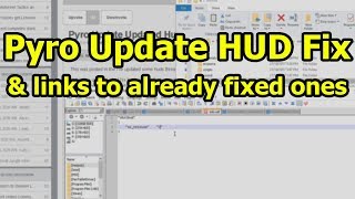 TF2 Pyro Update HUD Fix / Workaround