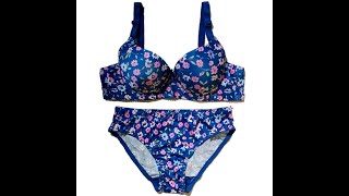 Floral Printed Seamless Padded Bra & Panty screenshot 5