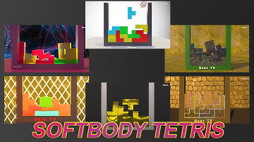 ASMR Softbody TETRIS 😋 Jell-O Compilation V11 To V20