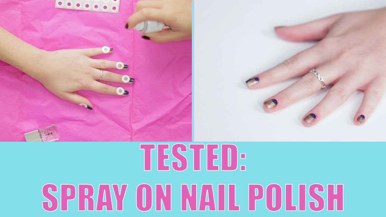 SPRAY ON Nail Polish YouTube