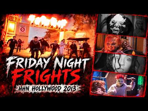 Halloween Horror Nights 2013 Hollywood | All Houses & Scare Zones POV | Friday Night Frights