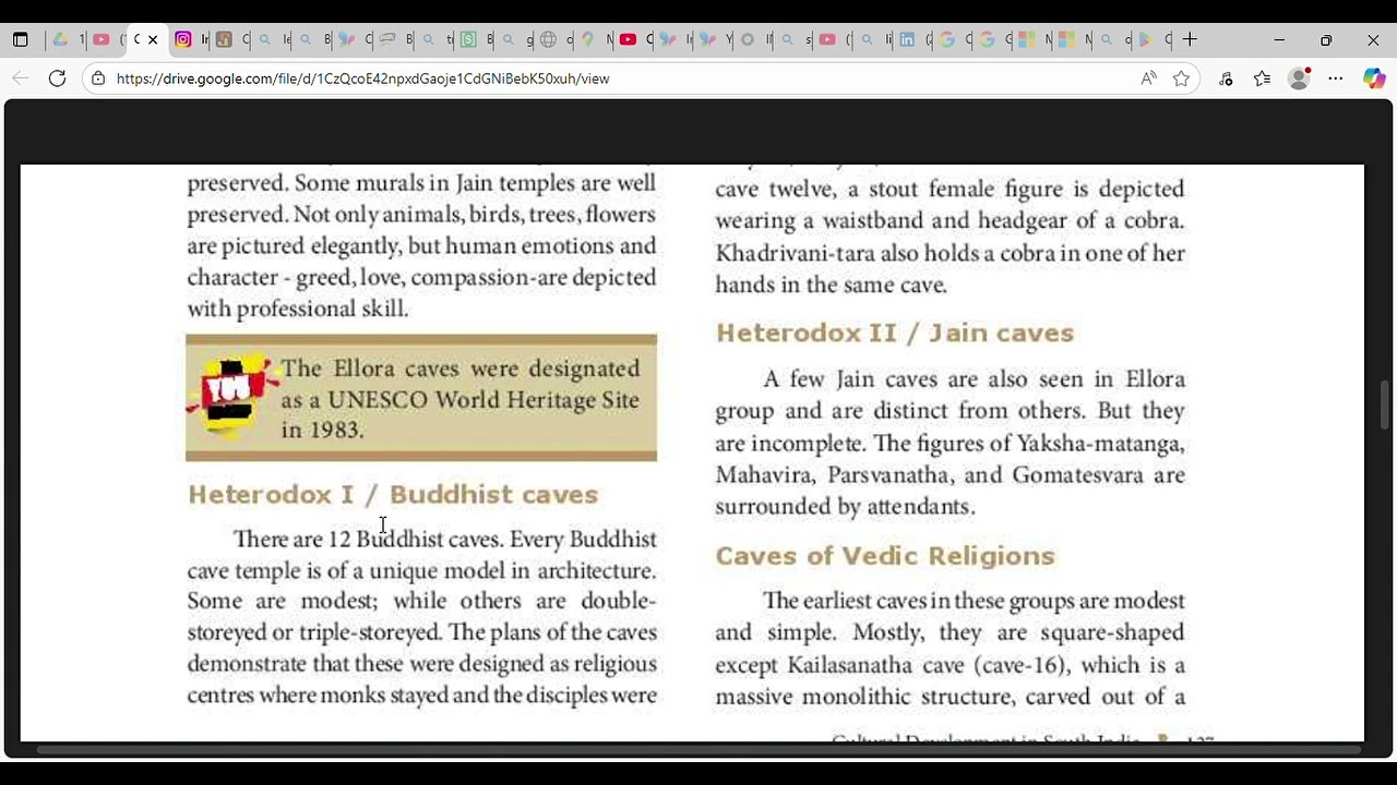 Class 11-Mahendravarman I-Mandagapattu, Ellora - sculptures, Kailash temple - Monolithic rock cave.