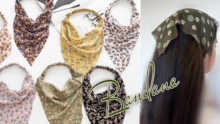 : DIY Trendy Bandana HeadScarf. Bandana pa~noleta para el cabello Hairscarf    