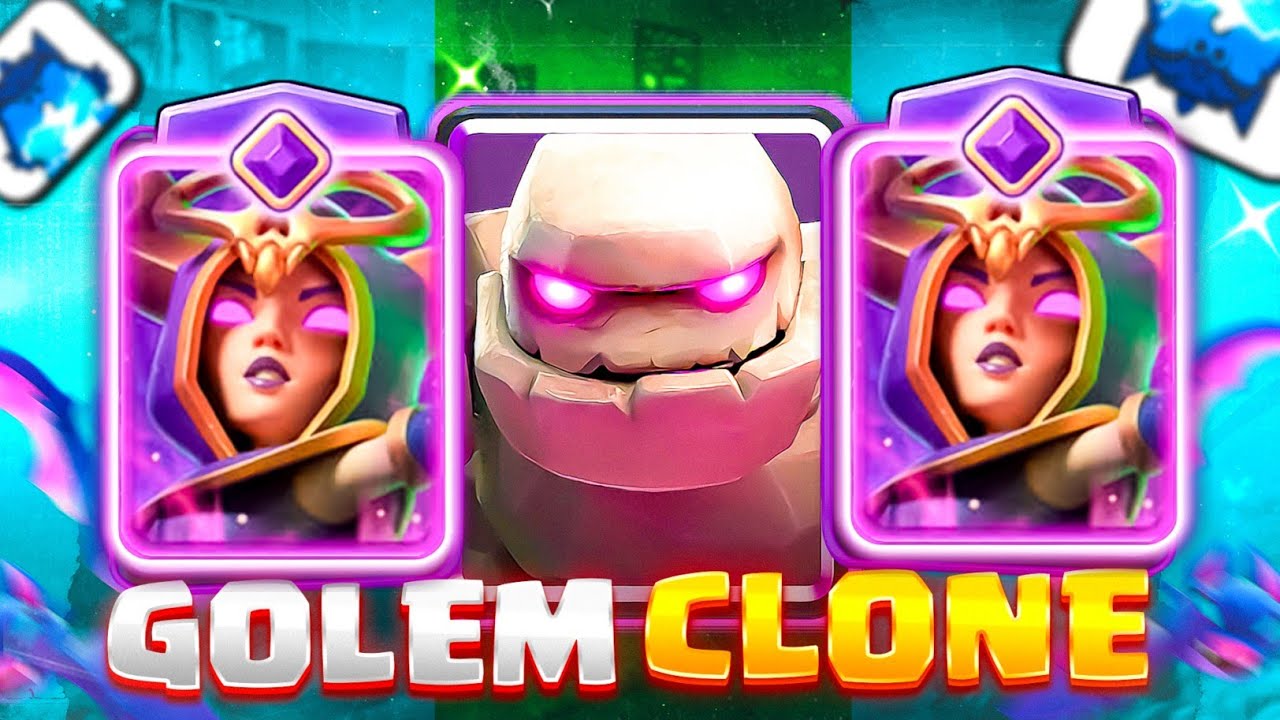 Clone Spell BREAKS This Golem + EVO Witch Deck❗️ 💣 INSANE Push Power❗️