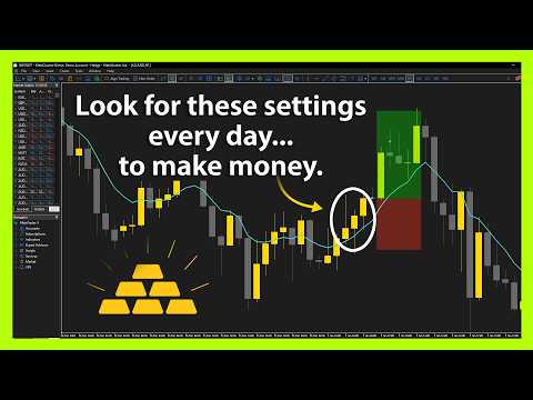 📈Build a forex gold sniper bot Look for these settings every day...to make money💸💸💸 #goldtrader