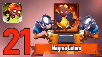 Badland Brawl: Gameplay Walkthrough Part 21 - Magma Golem! (iOS, Android)