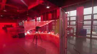 LISN LED Curved transparent led display testing