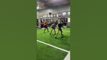 5yd Resisted Assisted Side Shuffle Repeat x 4, Start Right