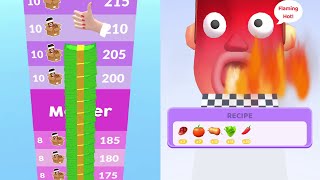 Coffee Stack (pt 2) Vs Sandwich Run (pt 3) - Satisfying Gameplay Walkthrough - All Level Max