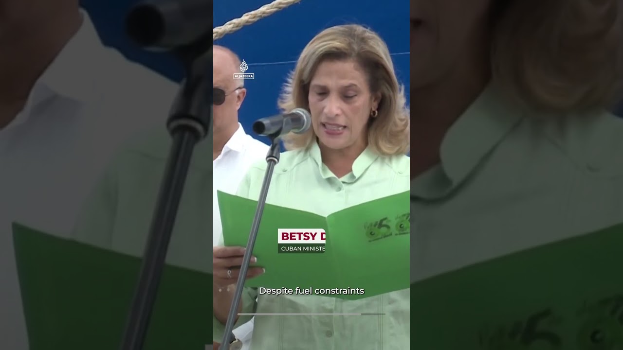 الصين ترسل مساعدات إلى كوبا وسط حصار أمريكي قاسٍ | AJ #shorts