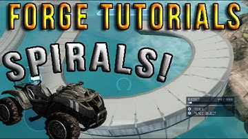 Halo 4 Forge Tutorials Episode 4: How to make a Spiral Turn! (Racetracks)