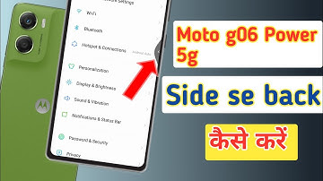 Moto g06 power side se back kaise kare | How to hide back buttons in moto g06 power 5g