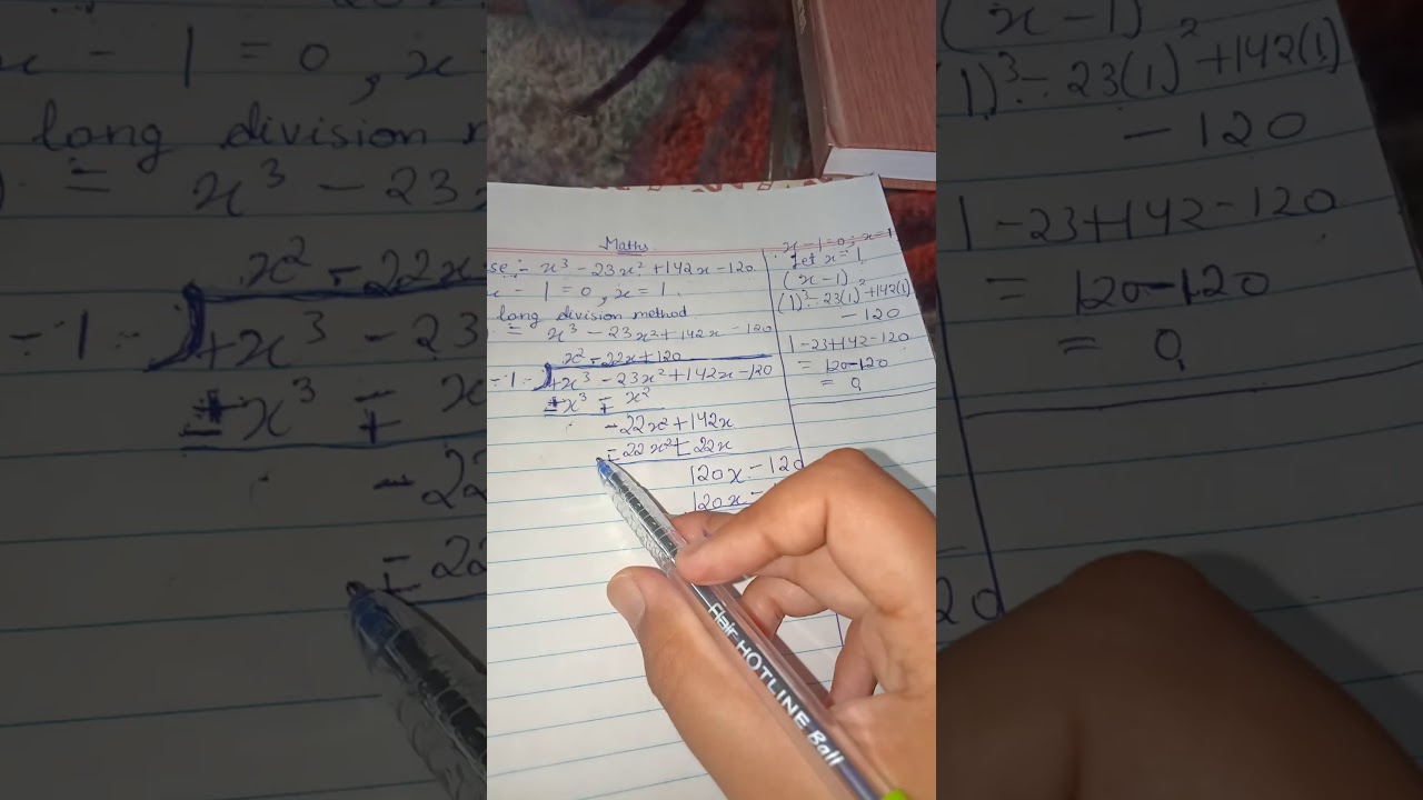 Factorise X 3 23x 2 142x 120 YouTube Factorise X 3 23x 2 142x 120 YouTube