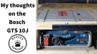 Bosch Gts 10 J Table Saw Youtube