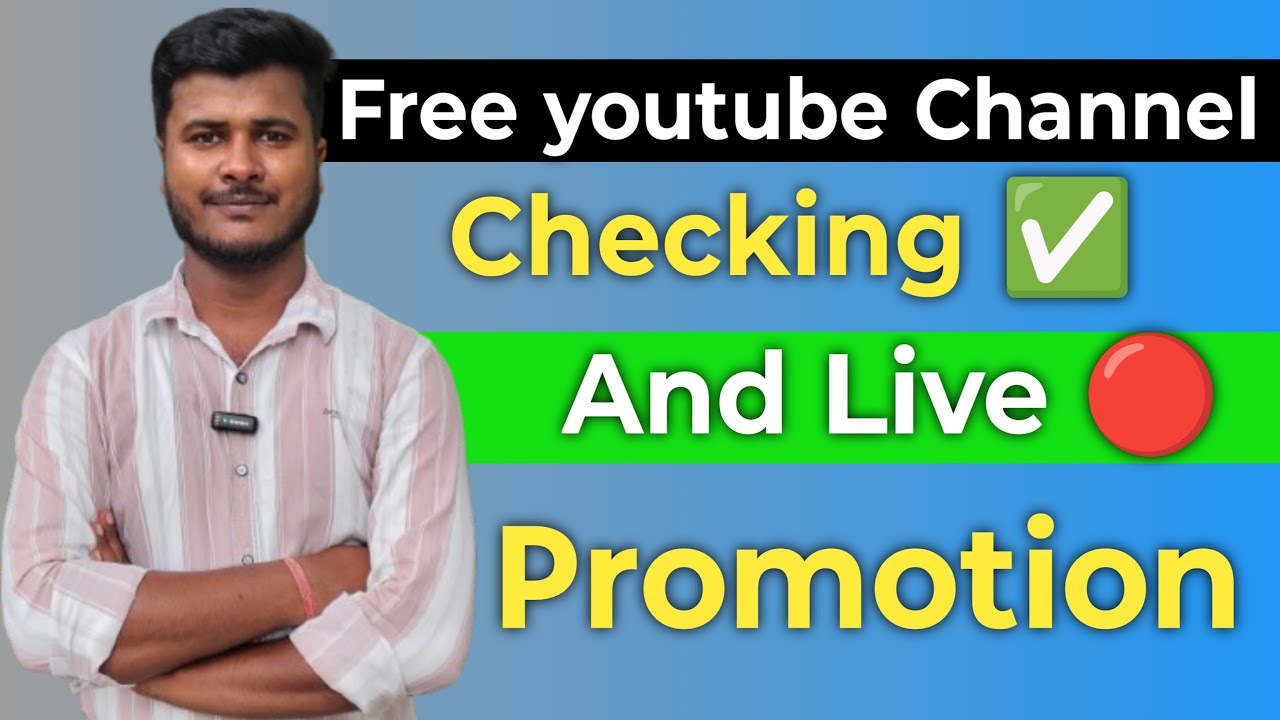 📢 Free channel checking and Live 🔴 promotion | Free subscriber | join fast🔥