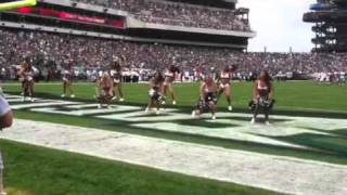 The Eagles Cheerleaders say hello