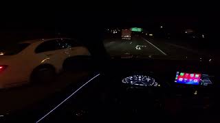 POV BMW X3M Ripping around at night