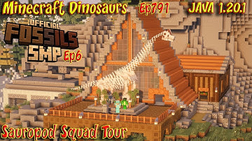 Fossils and Archeology Mod Fossils SMP Ep5 Sauropod Squad Showcase Dinosaurs Ep791