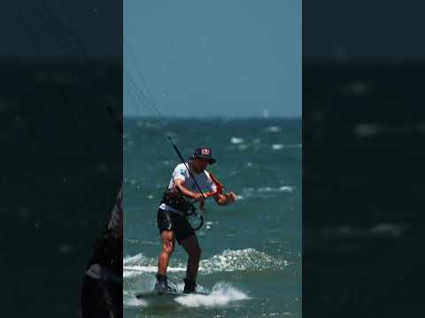 Maxime rolls into the next stop as a top-3 ranked athlete 🙌🏽 #gkafreestyle #kiteboarding #mexico