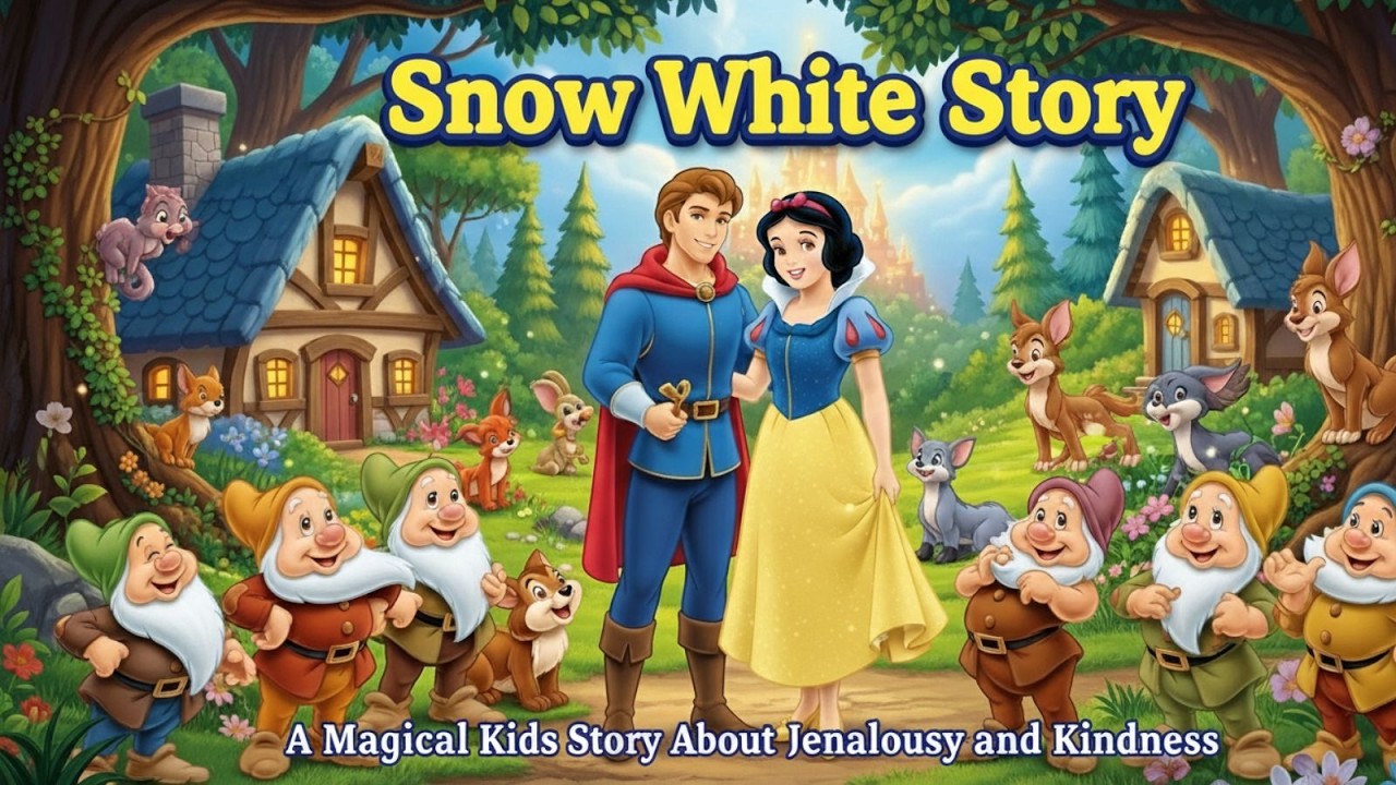 ✨ Snow White and the Seven Dwarfs – A Magical Kids Story About Jealousy and Kindness