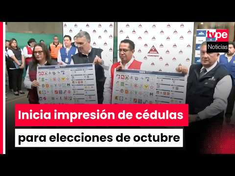 ONPE begins printing ballots for the 2026 Regional and Municipal Elections