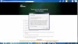 Citrix Receiver Installation