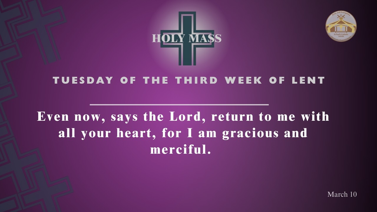 LIVE CATHOLIC 7:00 AM|TUESDAY OF THE THIRD WEEK OF LENT| March 10